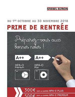Promotion « Prime de rentrée » pour Stiebel Eltron