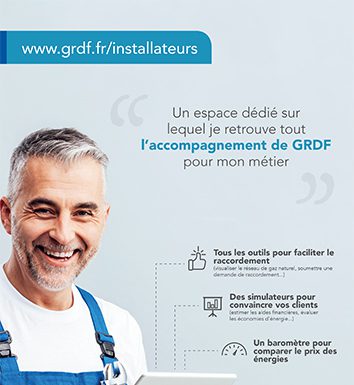 GRDF accompagne les installateurs gaz au quotidien