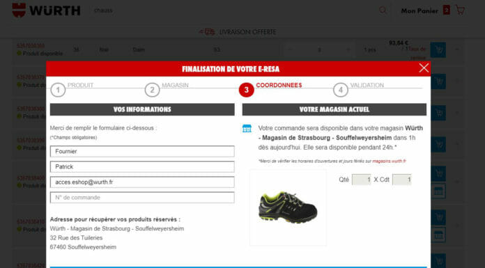 L’e-réservation et le Click & Collect