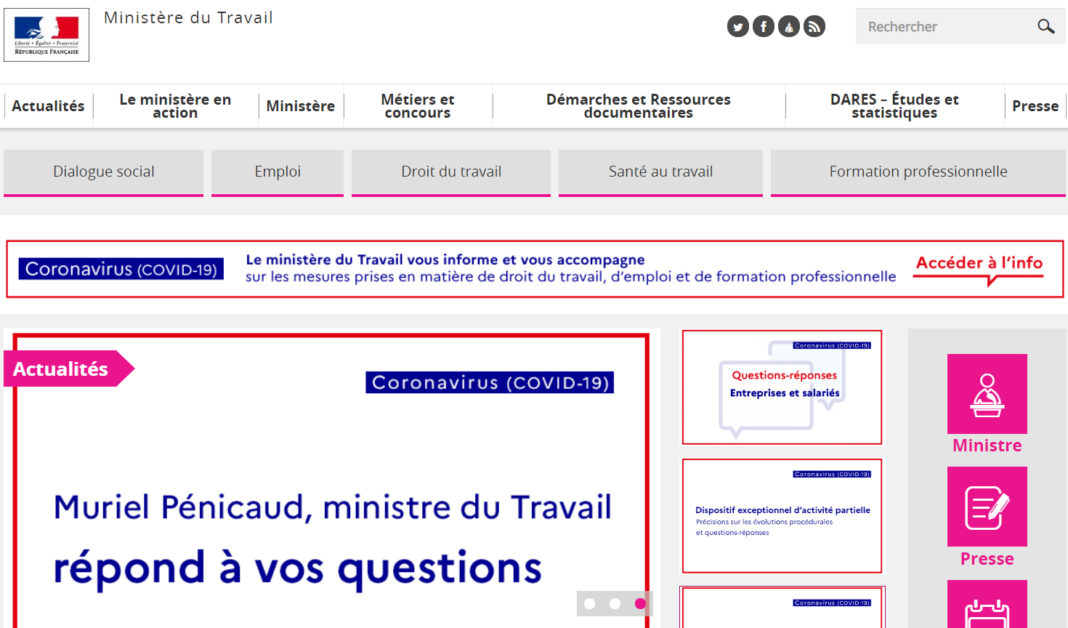 ministère du travail