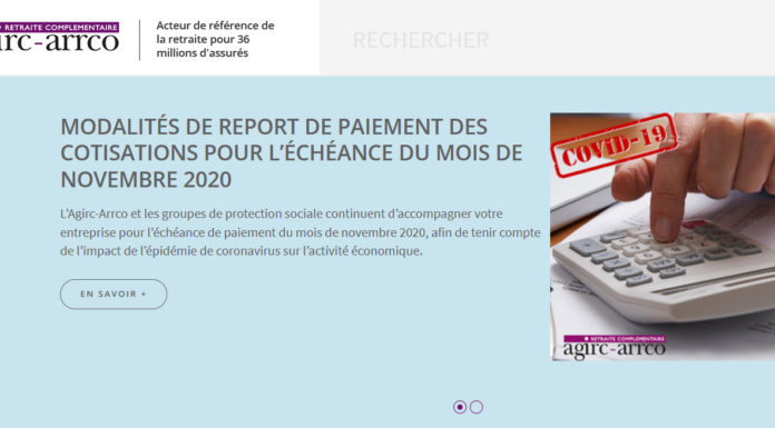 Agirc-Arrco : les modalités de report de paiement des cotisations retraite complémentaire pour l’échéance du 25 novembre 2020