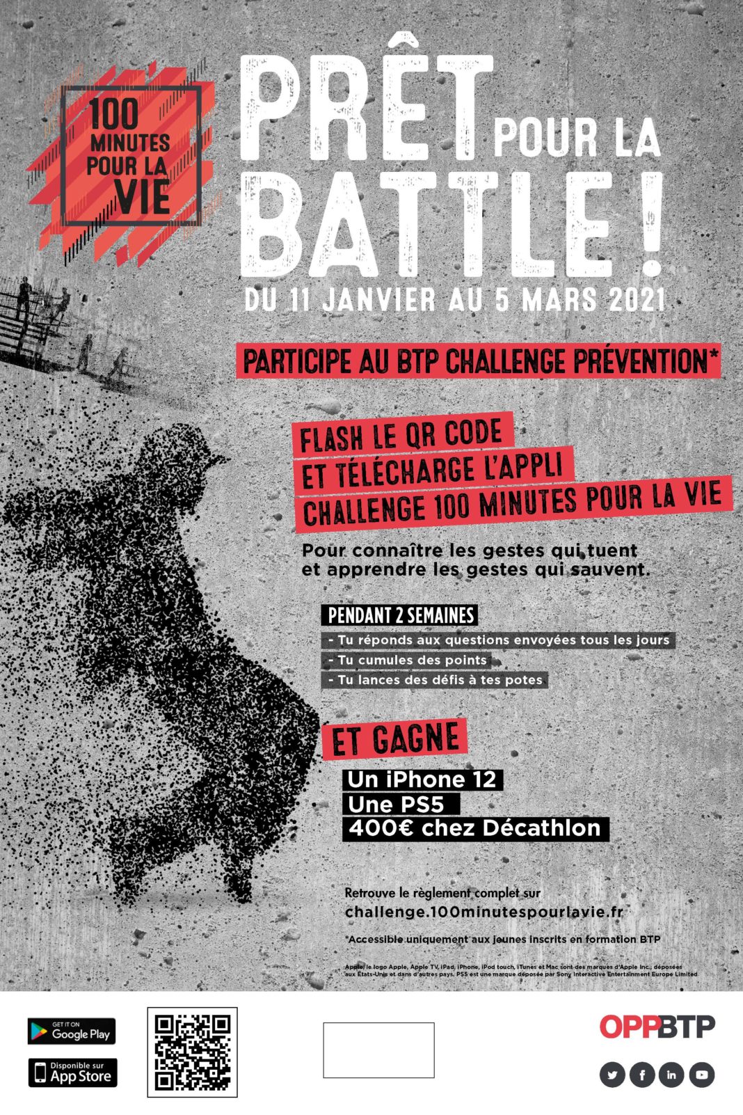 OPPBTP_100 minutes pour la vie 2021_affiche