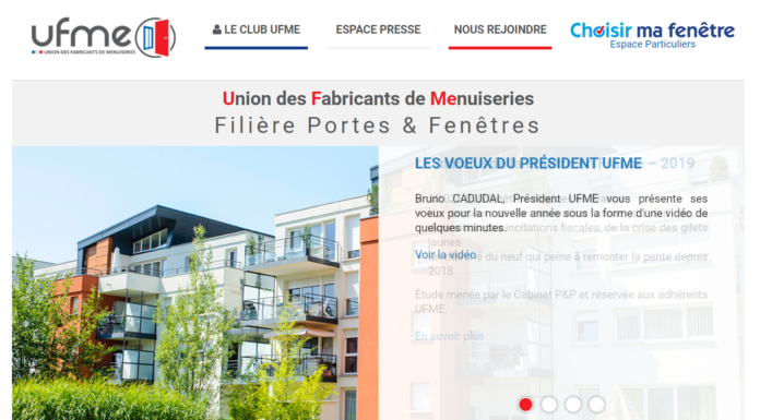 Un nouveau site pour l’l’Union des Fabricants de Menuiseries (UFME)