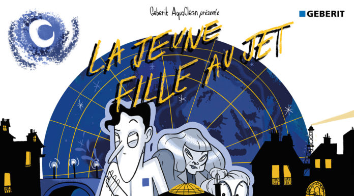 Une bande dessinée pour les WC lavants Geberit AquaClean