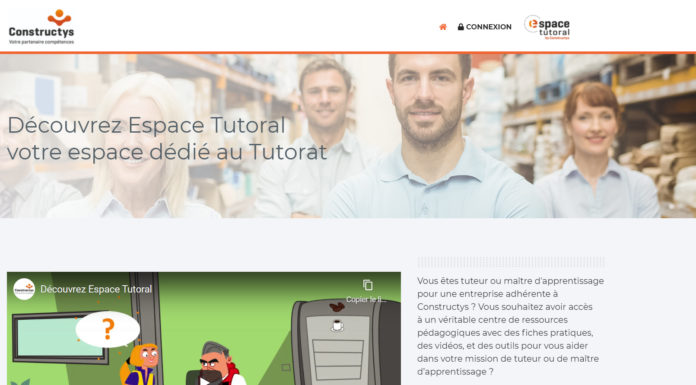 Constructys lance Espace Tutoral : https://espace-tutoral.constructys.fr/