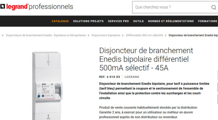Rappels de certains disjoncteurs bipolaires