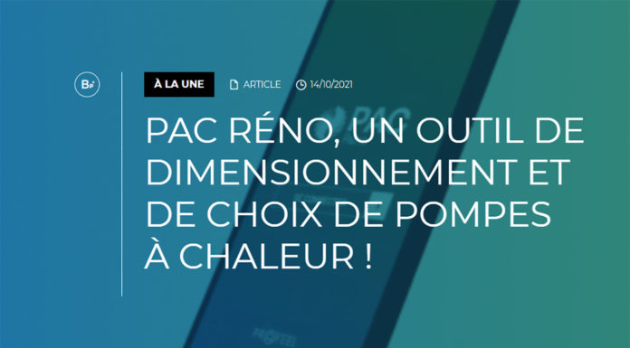 Pompes à chaleur : une application gratuite pour faciliter leur dimensionnement