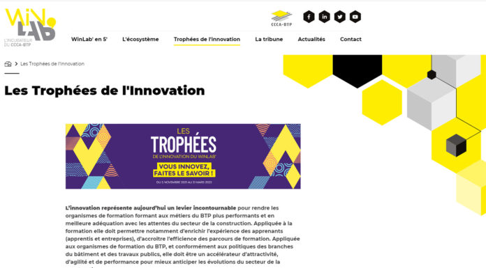 Le CCCA-BTP lance les premiers Trophées de l’Innovation
