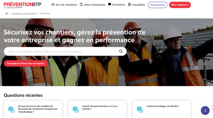 14 mars : le Guide de préconisations de sécurité sanitaire de l’OPPBTP ne s’applique plus
