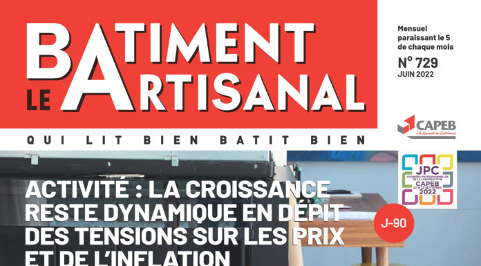 A lire ce mois-ci dans Le Bâtiment Artisanal