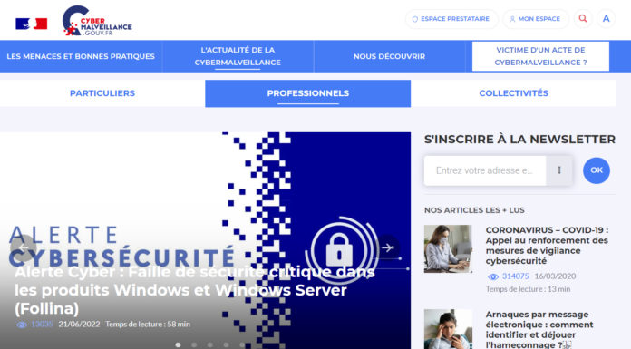 Attention : faille de sécurité dans les produits Windows et Windows Server « Follina »