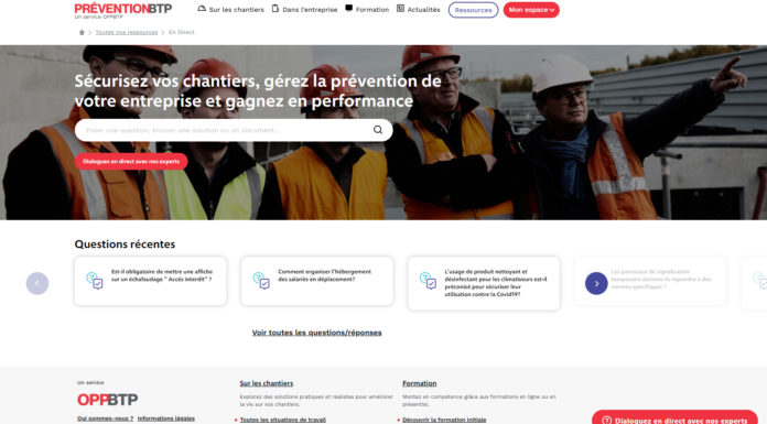 Covid-19 : l’OPPBTP rappelle les bons réflexes pour se protéger