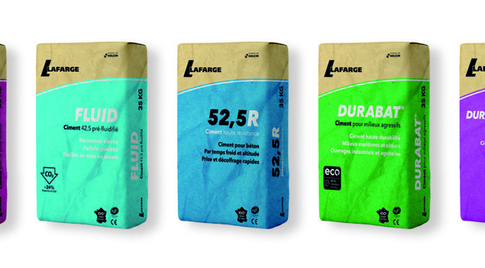 Les ciments en sacs Lafarge changent de peau