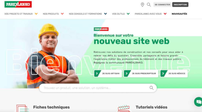 Refonte totale du site de Parexlanko