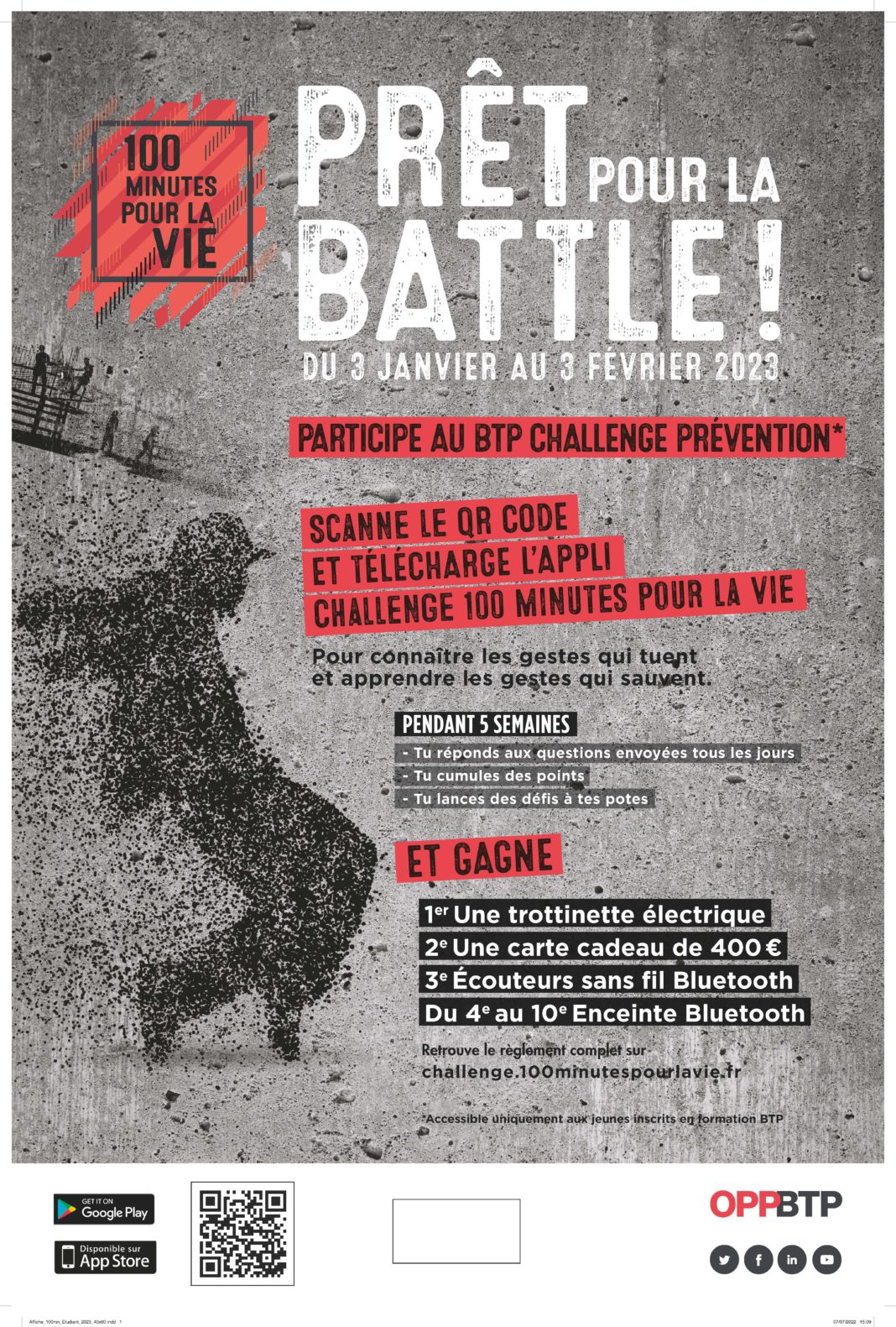 OPPBTP_100 minutes_Affiche Etudiants 2023
