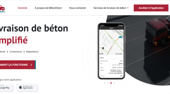 Commandez votre béton prêt à l’emploi depuis votre smartphone