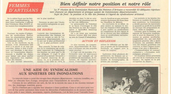 Journée internationale des droits des femmes : le clin d’œil du Bâtiment Artisanal à la CNFA