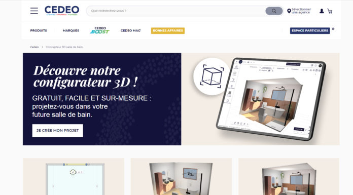 Un nouveau configurateur 3D chez Envie de salle de bain