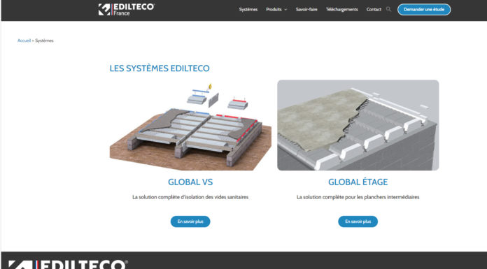 Nouveau site Internet www.edilteco-plancher.fr.