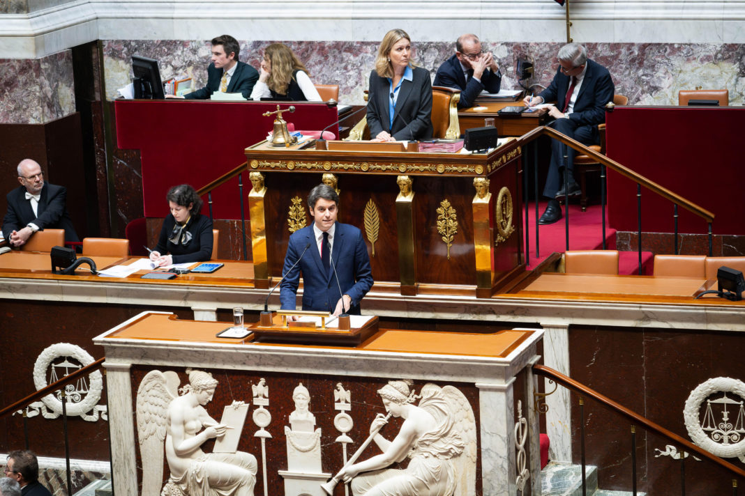 Discours de politique generale du premier ministre devant l Assemblee nationale.