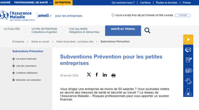 En 2024, l’Assurance Maladie reconduit ses subventions prévention pour les PME