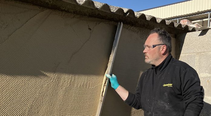 Weber lance son nouvel enduit monocouche allégé