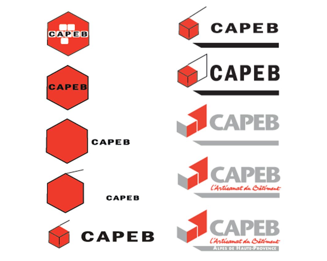 evolution logo CAPEB L'histoire du logo de la Capeb